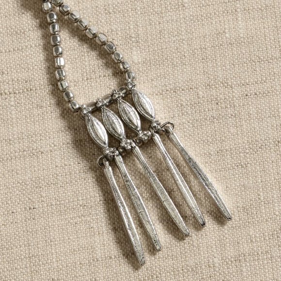 Banana Republic Aureus And Argent Silver Tiered Dangle Earrings NWT - Picture 3 of 9